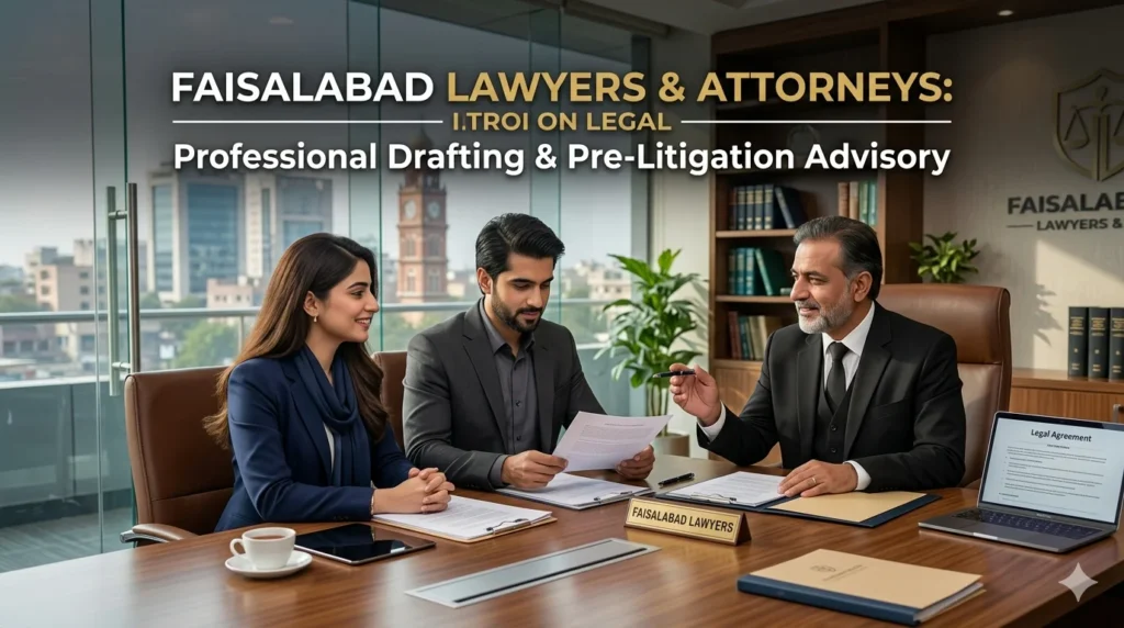 legal drafting services Faisalabad contract lawyer Pakistan